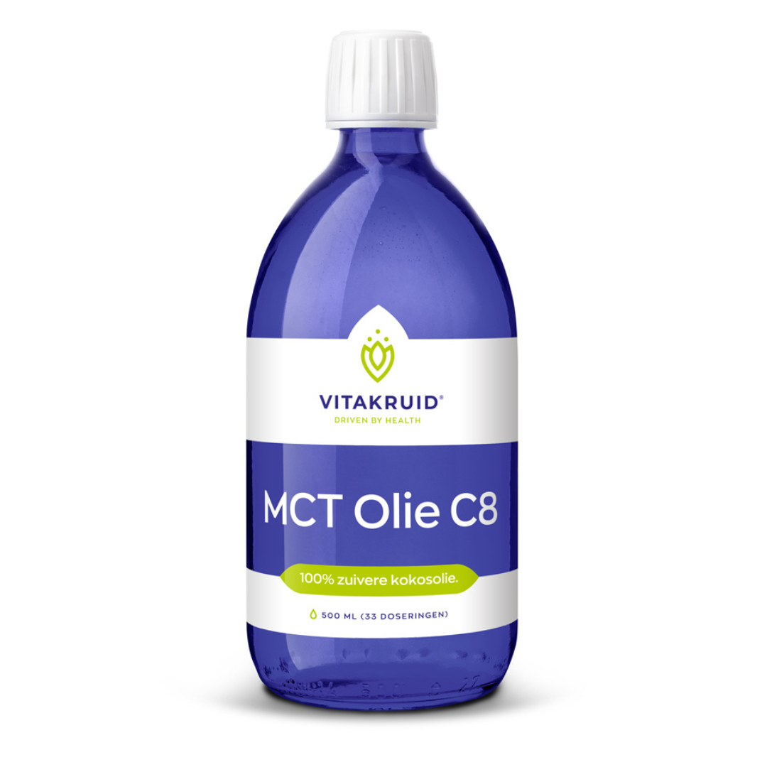 Vitakruid MCT olie C8 voorkant