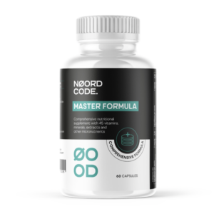 Noordcode Master Formula is een samenstelling van 45 vitamines, mineralen, aminozuren en andere nuttige stoffen