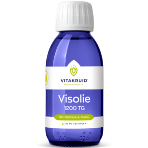 Visolie 1200 TG vloeibaar van Vitakruid met donkere verpakking