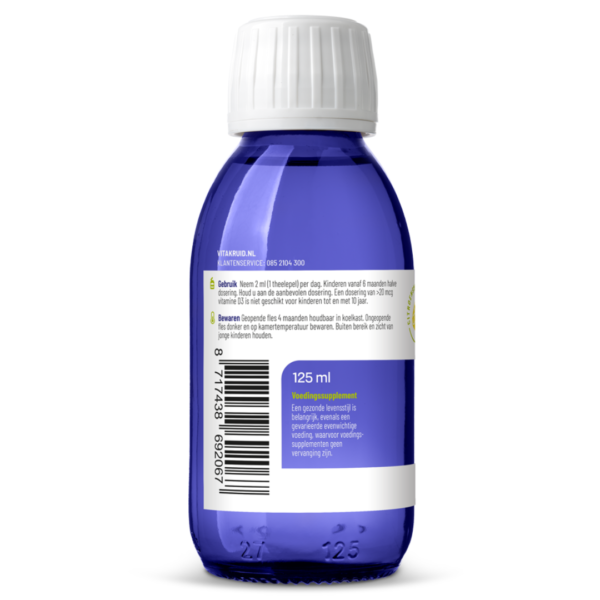 Visolie 1200 TG vloeibaar van Vitakruid met zichtbaar etiket