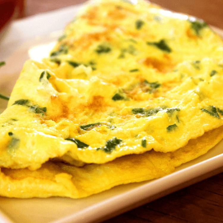 Keto dieet weekmenu ontbijt - boerenomelet