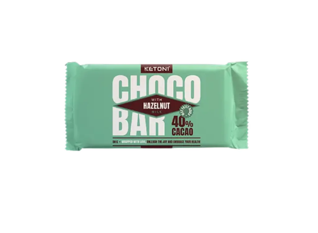Choco bar van Keton1 laag in koolhydraten met MCT-olie