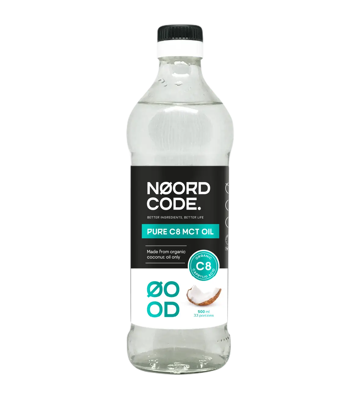 Noordcode pure C8 MCT-olie - 100% geschikt voor het keto dieet