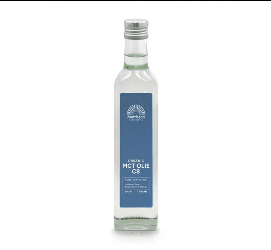 Mattisson biologische MCT olie C8 - 100% geschikt voor het keto dieet